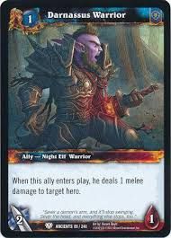 Darnassus Warrior World of Warcraft Card