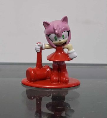 SHX Amy Figura Nano Metalfigs Jada Toys Sonic Figura The Hedgehog Figura de Metal