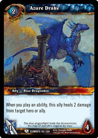 Azure Drake World of Warcraft Card
