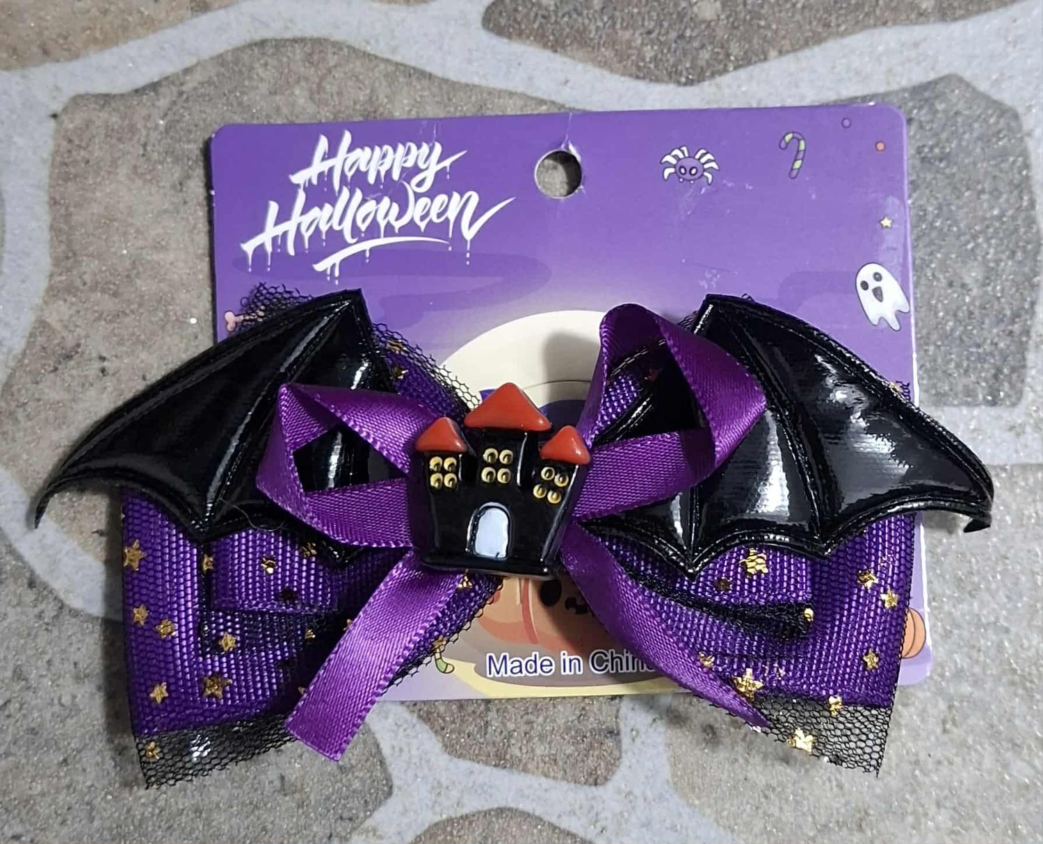 SHX2 Lazo para Cabello de Halloween Morado