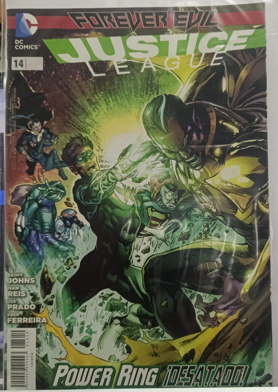 NELA-k, Justice League Comic Issue 14 Power Ring Desatado!  (Español)