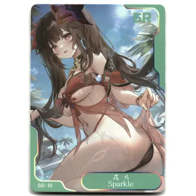 SJ Senpai Goddess Haven 6 Card Goddess Story Anime Waifu SR-10 Sparkle