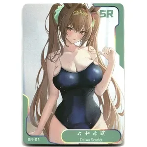 SJ Senpai Goddess Haven 6 Card Goddess Story Anime Waifu SR-04 Daiwa Scarlet