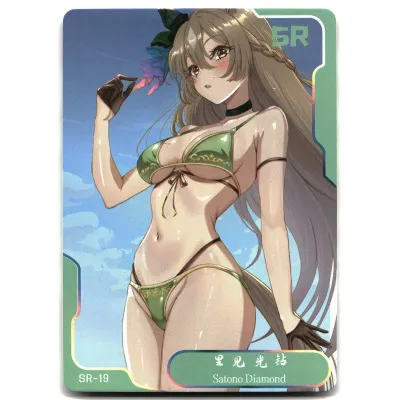 SJ Senpai Goddess Haven 6 Card Goddess Story Anime Waifu SR-19 Satono Diamond