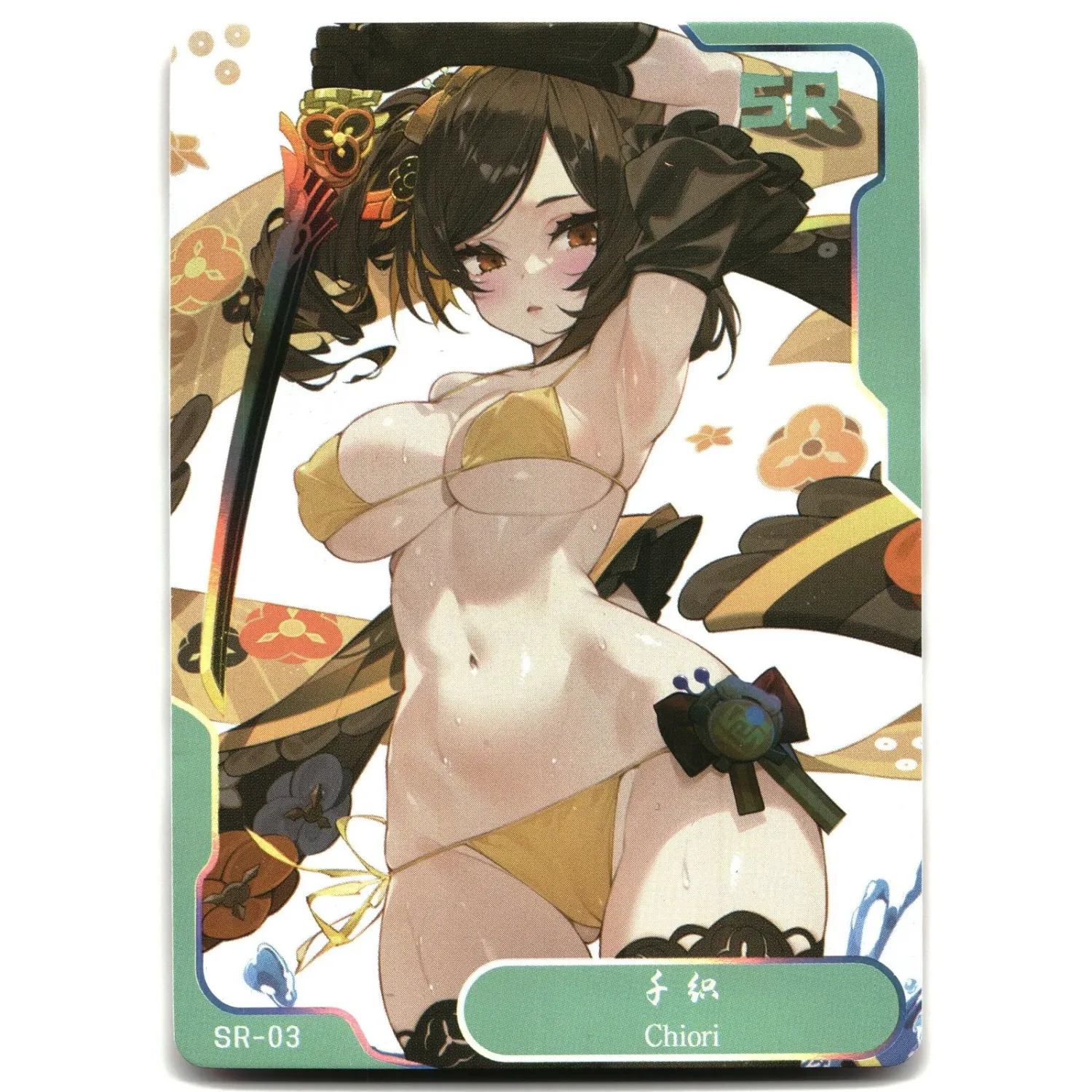SJ Senpai Goddess Haven 6 Card Goddess Story Anime Waifu SR-03 Chiori Genshin