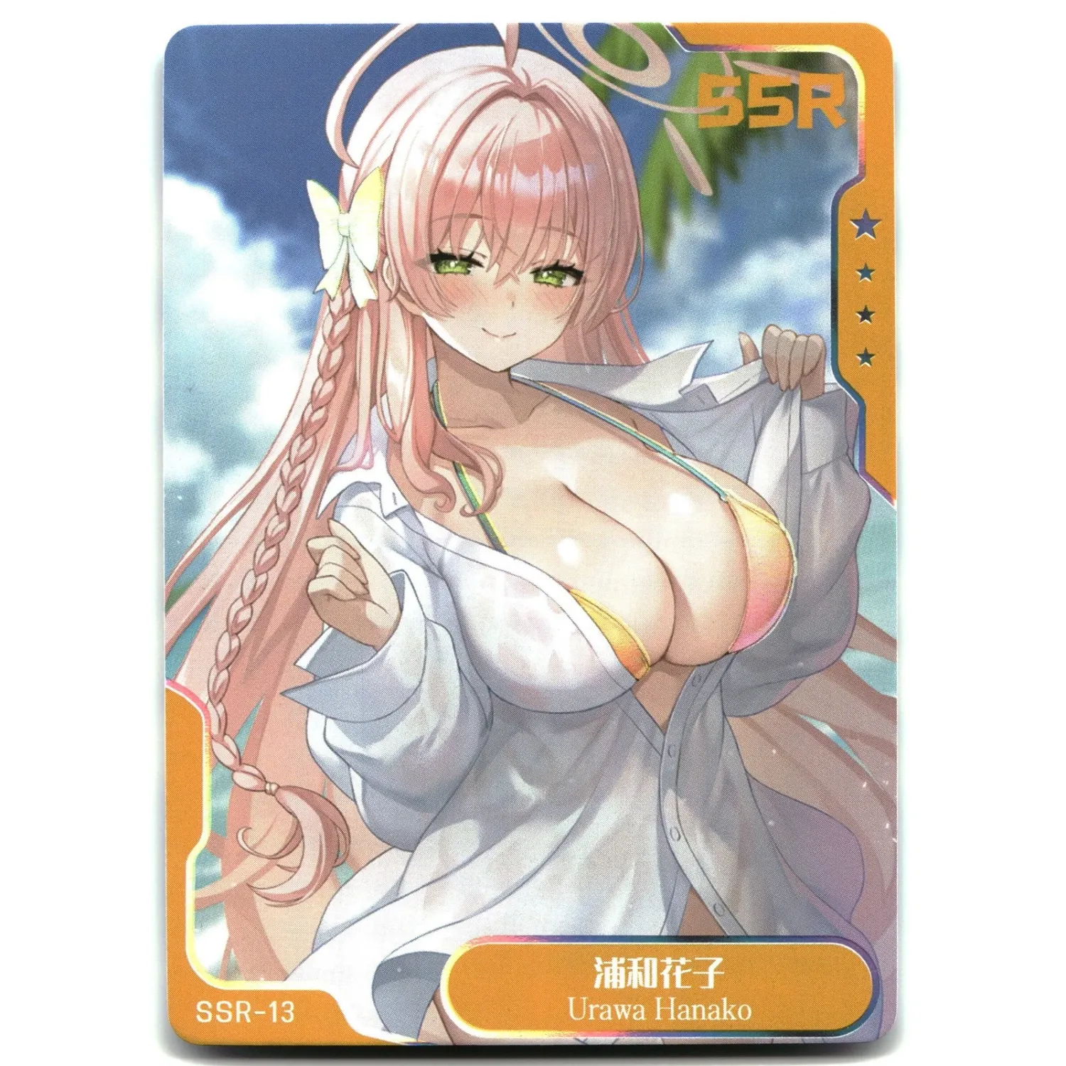SJ Senpai Goddess Haven 6 Card Story Anime Waifu Attention SSR-13 Urawa Hanako