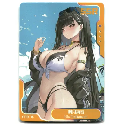 SJ Senpai Goddess Haven 6 Card Goddess Story Anime Waifu SSR-15 Rio Tsukatsuki