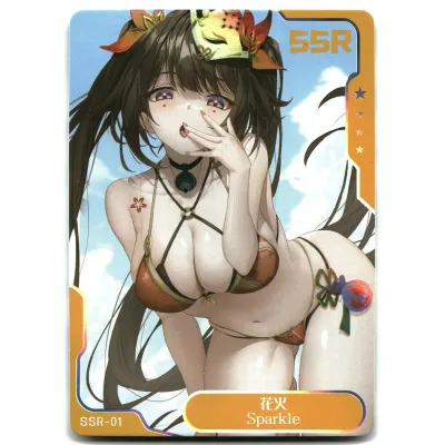 SJ Senpai Goddess Haven 6 Card Goddess Story Anime Waifu SSR-01 Sparkle