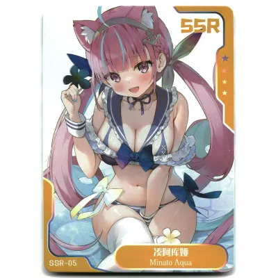 SJ Senpai Goddess Haven 6 Card Goddess Story Anime Waifu SSR-05 Minato Aqua