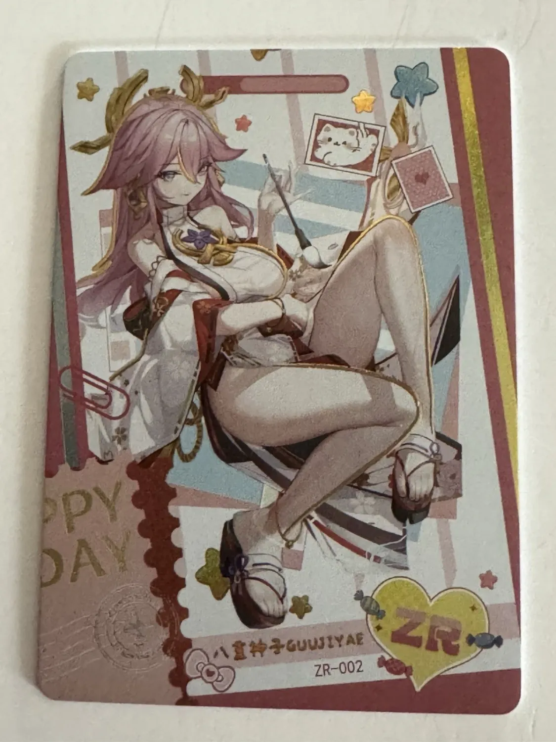 SJ YAE MIKO ZR ZR-002 Senpai Goddess Haven Series 6 Story Anime Collectible Card