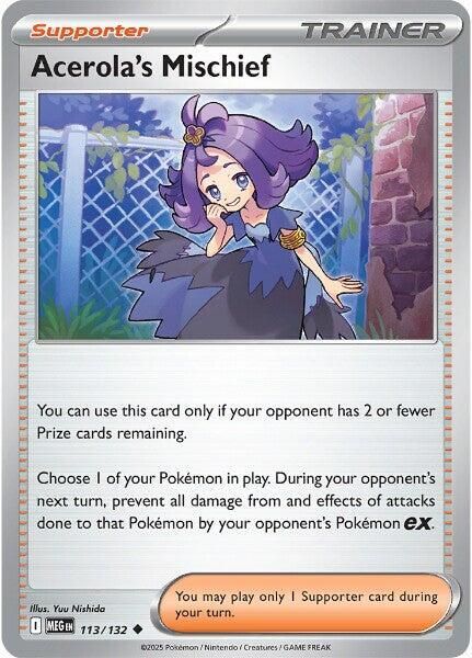 Acerola&#39;s Mischief - 113/132 - ME01: Mega Evolution (MEG) ME01: Mega Evolution