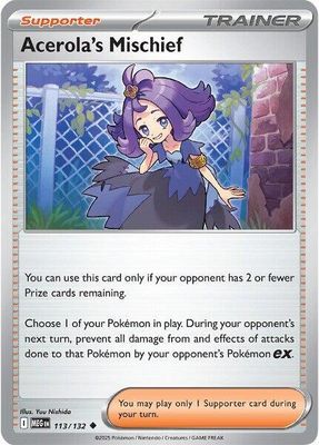 Acerola&#39;s Mischief - 113/132 - ME01: Mega Evolution (MEG) ME01: Mega Evolution