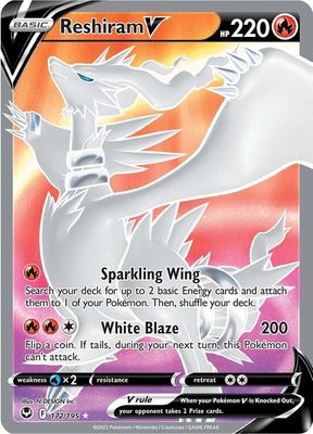 SJ Reshiram V (Full Art) - SWSH12: Silver Tempest (SWSH12) SWSH12: Silver Tempest