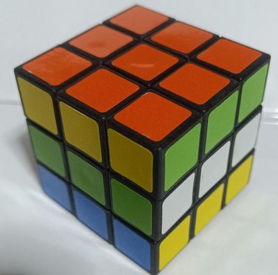 SHX4 Cubo Rubik Amarillo, Anaranjado, Verde, Celeste, Blanco.