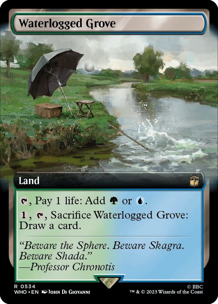 SJ Waterlogged Grove (Extended Art) - Universes Beyond: Doctor Who (WHO) Universes Beyond: Doctor Who