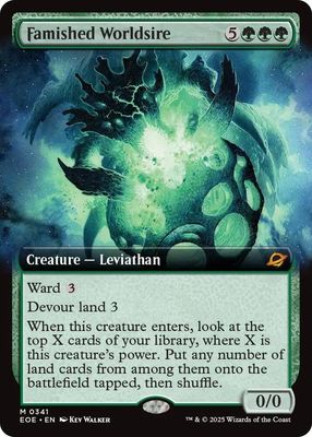 SJ Famished Worldsire (Extended Art) - Edge of Eternities (EOE) Edge of Eternities