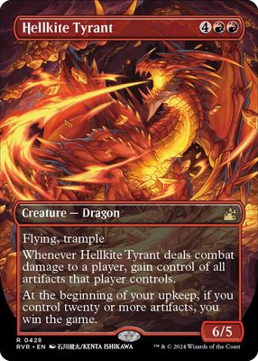 SJ Hellkite Tyrant (Anime Borderless) - Ravnica Remastered (RVR) Ravnica Remastered