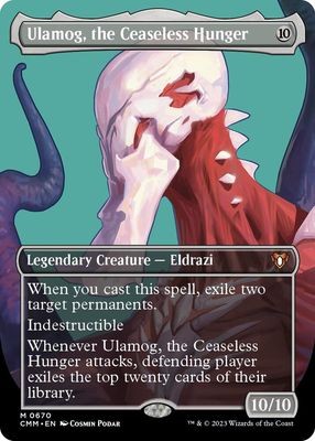 SJ Ulamog, the Ceaseless Hunger (Borderless) - Commander Masters (CMM) Commander Masters