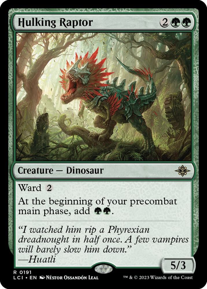 SJ Hulking Raptor - The Lost Caverns of Ixalan (LCI) The Lost Caverns of Ixalan