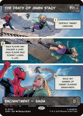 BA35 The Death of Gwen Stacy (Borderless) - Marvel&#39;s Spider-Man (SPM) Marvel&#39;s Spider-Man Foil