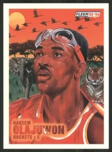 SJ 1993-94 Fleer #235 Hakeem Olajuwon 235 Houston Rockets 44626