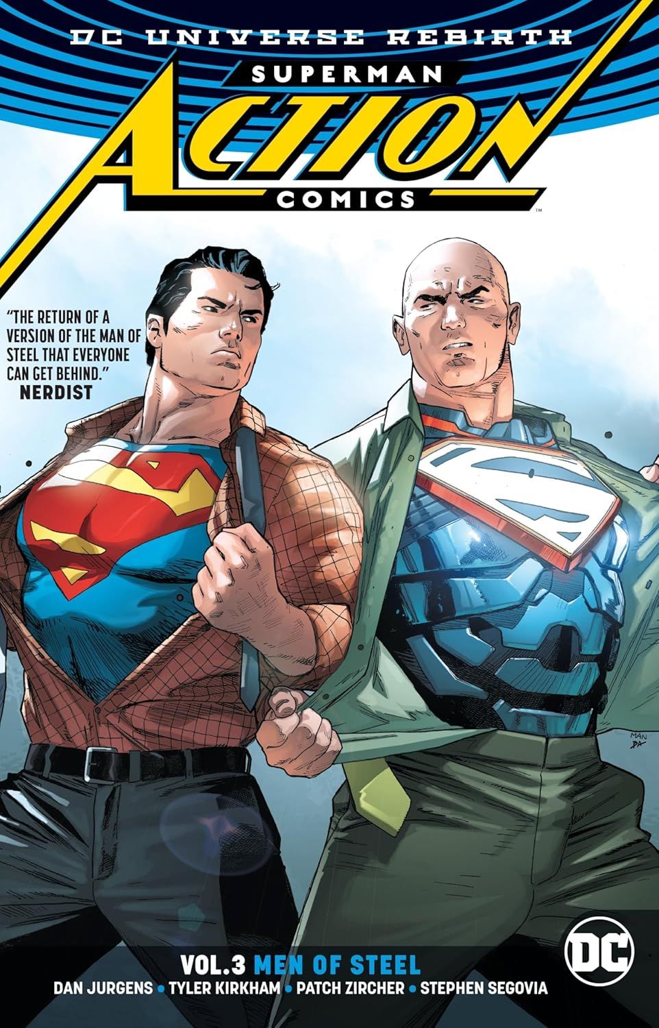 NELA-n, Superman Action Comics Vol. 3 Men of Steel DC Universe Rebirth INGLES