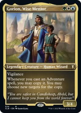 SJ Gorion, Wise Mentor (Foil Etched) - Commander Legends: Battle for Baldur&#39;s Gate (CLB) Commander Legends: Battle for Baldur&#39;s Gate