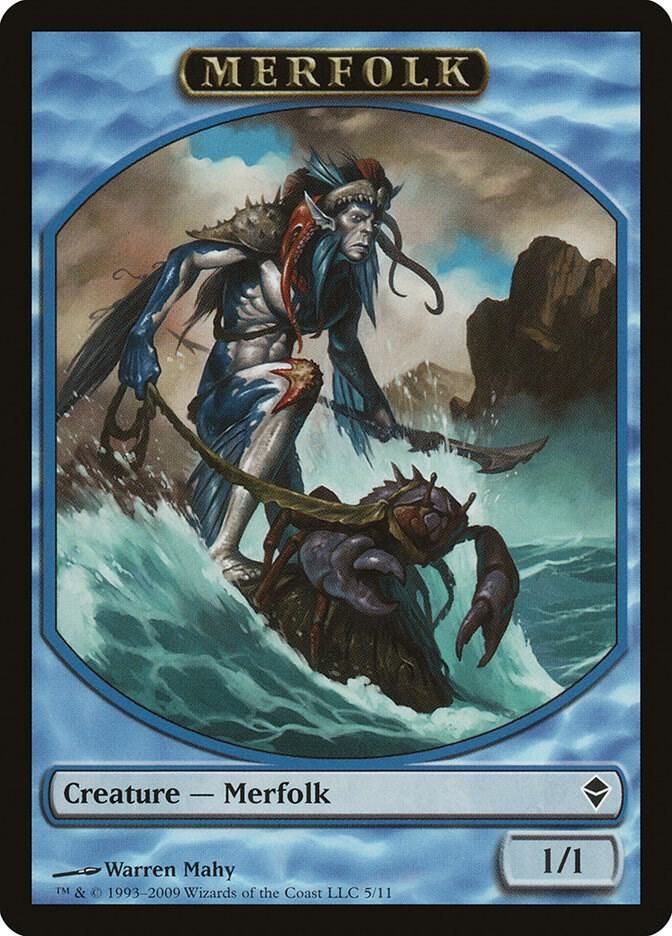 SJ Merfolk Token - Zendikar (ZEN) Zendikar