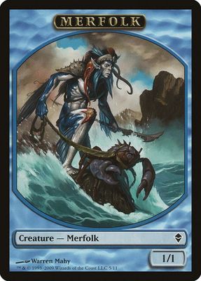 SJ Merfolk Token - Zendikar (ZEN) Zendikar