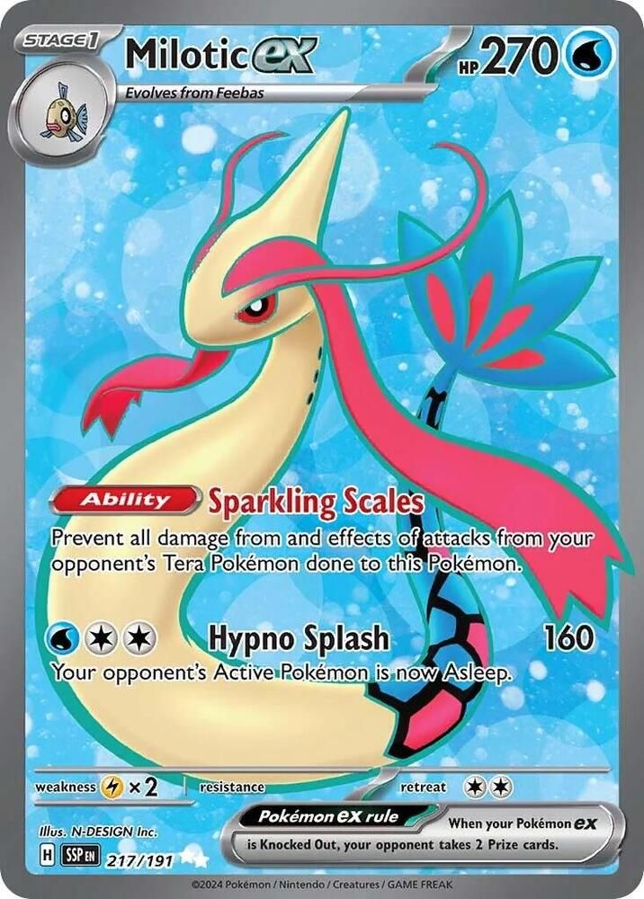 SJ Milotic ex - 217/191 - SV08: Surging Sparks (SSP) SV08: Surging Sparks