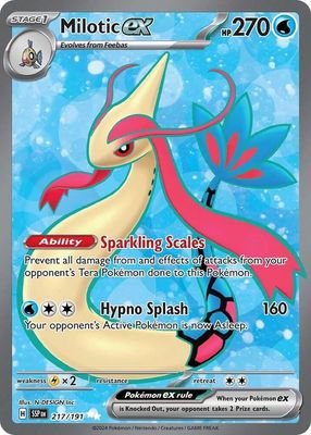 SJ Milotic ex - 217/191 - SV08: Surging Sparks (SSP) SV08: Surging Sparks