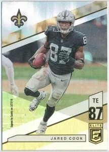 SJ 2019 Panini Donruss Elite Football Jared Cook #81 New Orleans Saints