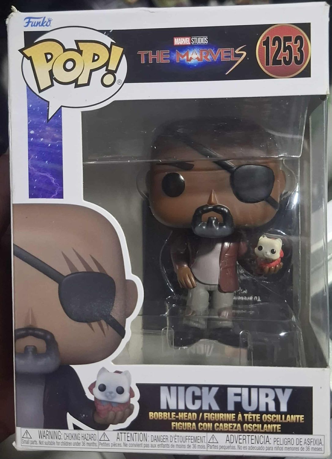 BA36 Nick Fury Figura Funko Pop 1253 The Marvels Figura