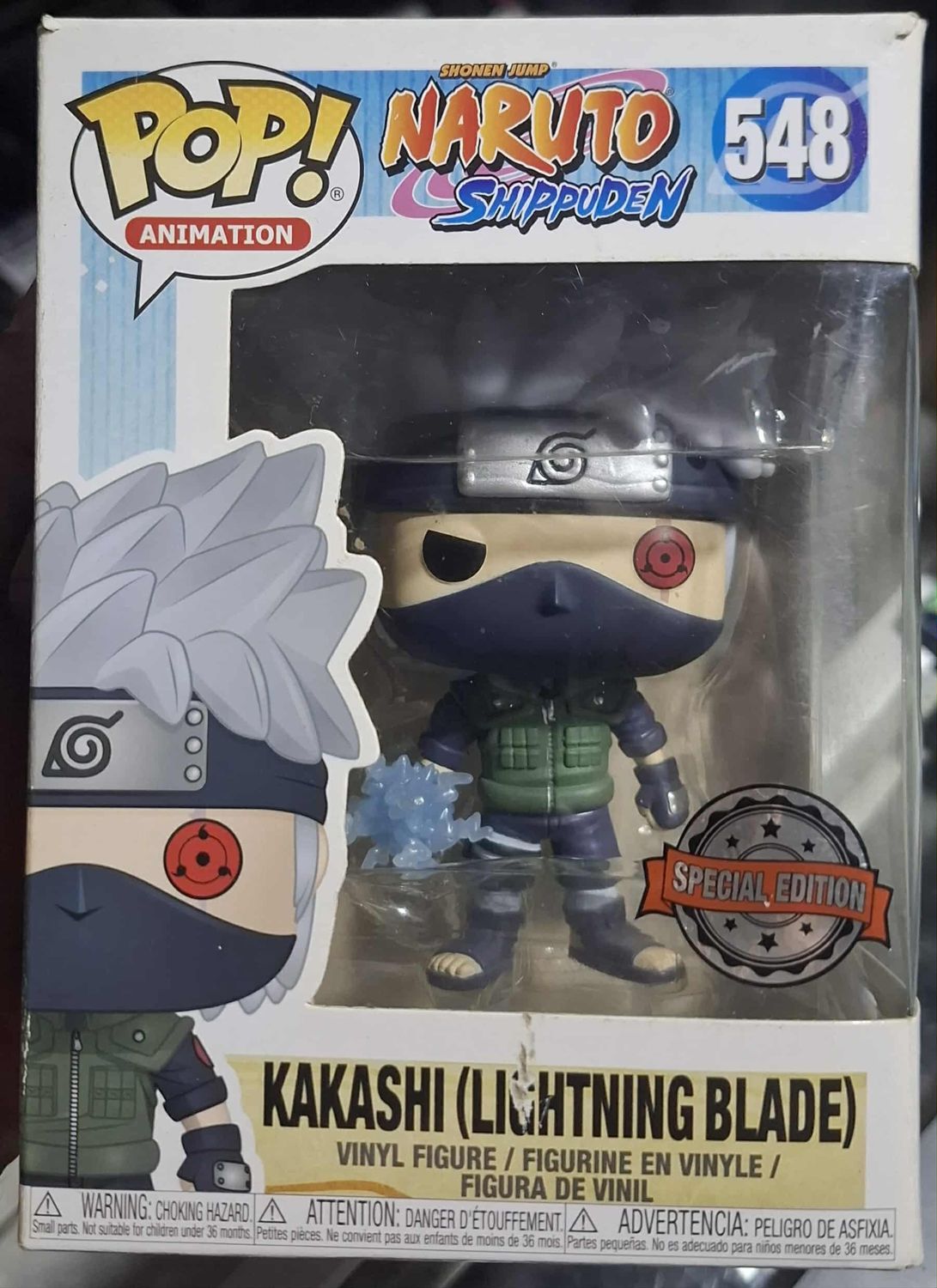 BA36 Kakashi Figura Funko Pop Lightning Blade 548 Naruto Figura Shippuden