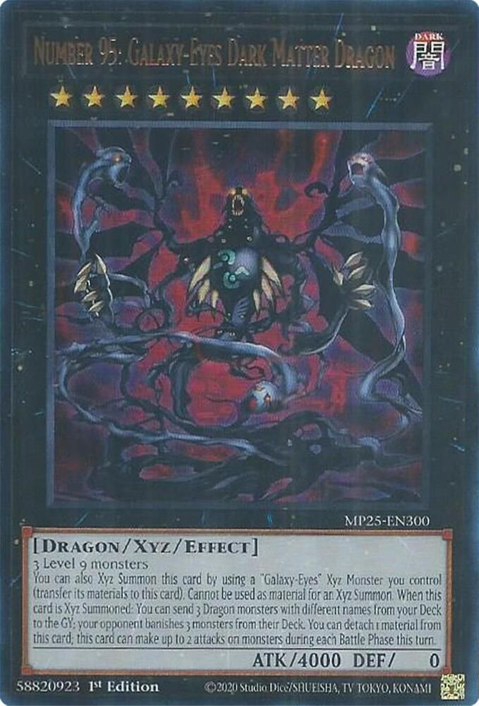SJ Number 95: Galaxy-Eyes Dark Matter Dragon - 2025 Mega-Pack (MP25) 2025 Mega-Pack Ultra Rare