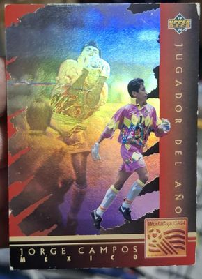 SJ Jorge Campos WC6 Jugador del Ano Mexico Upper Deck 94