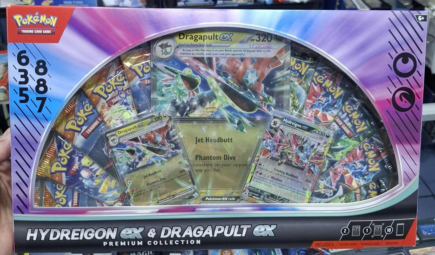 SJ Hydreigon ex Dragapult ex Premium Collection Box Nuevo Pokemon TCG