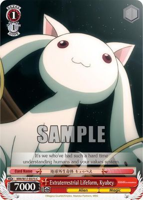 SJ Extraterrestrial Lifeform, Kyubey - Puella Magi Madoka Magica (MM/W17) Puella Magi Madoka Magica