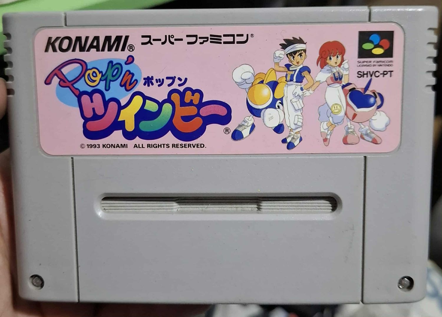 BA37 Pop&#39;n TwinBee Super Famicom Cartucho