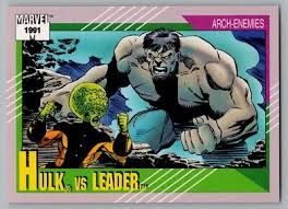 SJ Hulk vs Leader 119 Impel Card 1991