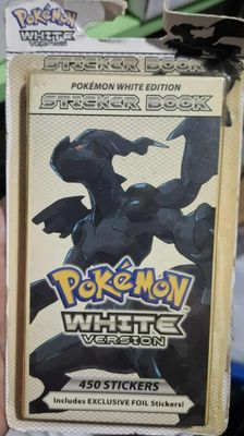 BA37 Pokemon White Version Sticker Book 450 Stickers Nuevo