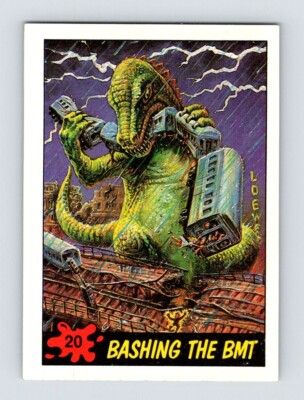 SJ Bashing the BMT 20 Topps Dinosaurs Attack 1988