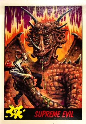 SJ Supreme Evil 47 Topps Dinosaurs Attack 1988