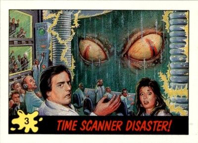 SJ Time Scanner Disaster 3 Topps Dinosaurs Attack 1988