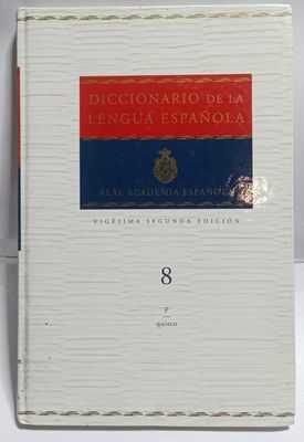 NELA-u, Diccionario de la Lengua Espanola  Libro Volumen 8 Español