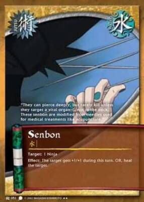 SJ Senbon 051 Naruto Card Game Rare