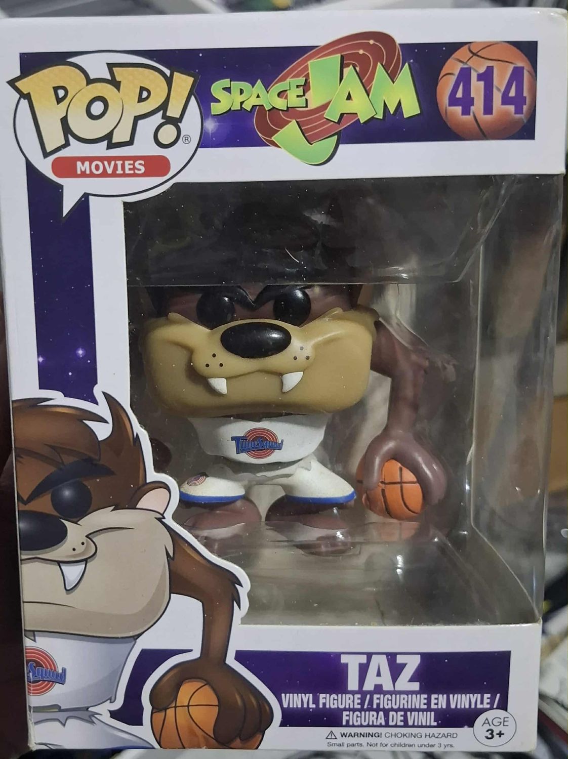 BA38 Taz Figura Funko Pop 414 Space Jam Figura *Caja Danada*