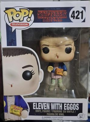 BA38 Eleven with Egoos FiguraFunko Pop 421 Stranger Things Figura *Caja Danada*