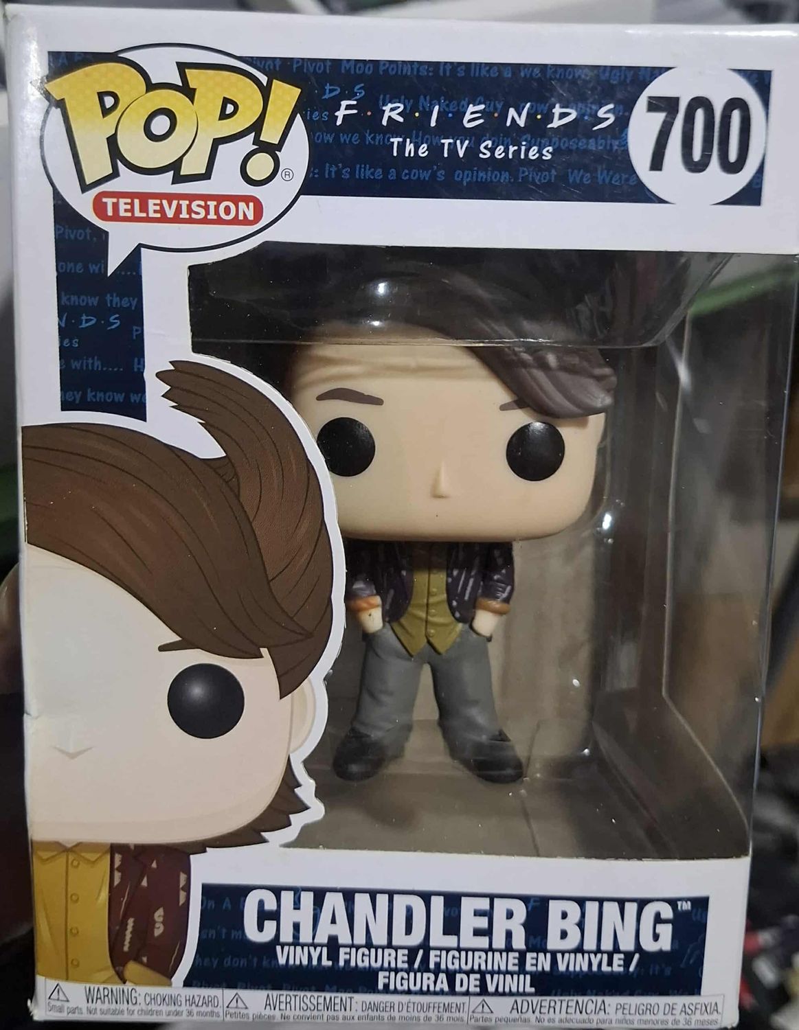 BA38 Chandler Bing Figura Funko Pop 700 Friends Figura *Caja Danada*