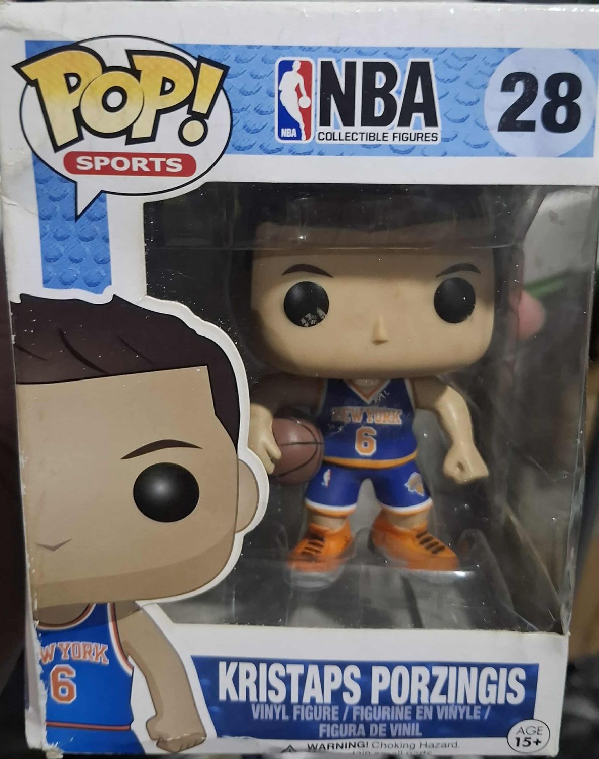 BA38 Kristaps Porzingis Figura Funko Pop 28 NBA Figura *Caja Danada*